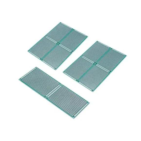 5x7cm Double Sided Universal PCB Prototype Board 2.54mm Hole Pitch — Power & Components — Back view