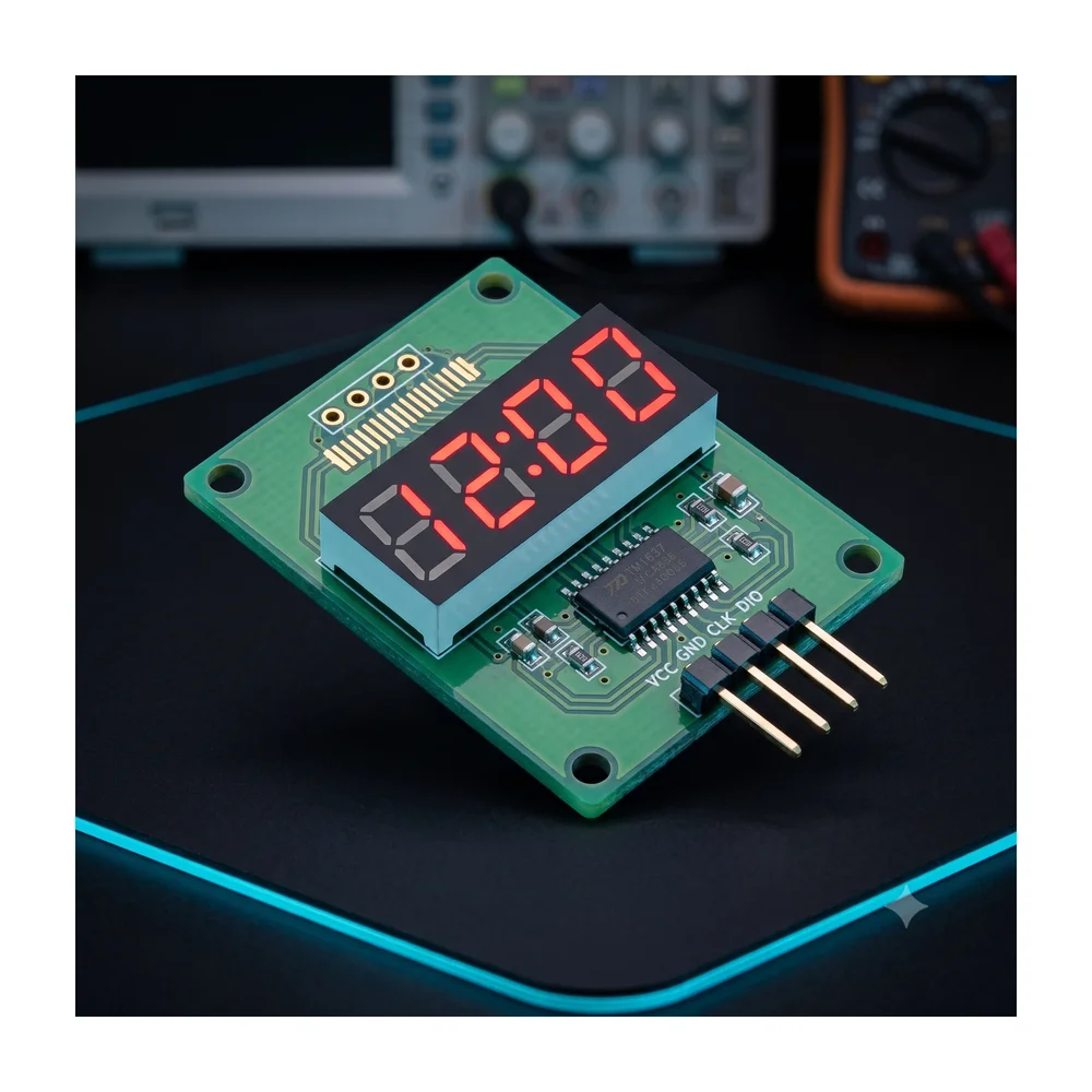 7-Segment LED Display (4-digit) — Display & Communication