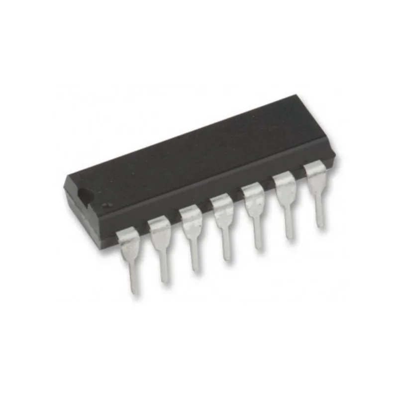 74HC00 Quad 2-Input NAND Gate IC through hole DIP-14 Package — Power & Components
