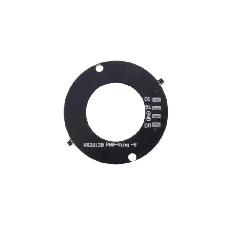 8 Bit WS2812 5050 RGB LED Built-in Full Color Driving Lights Circular Development Board — Power & Components — Detail / close-up