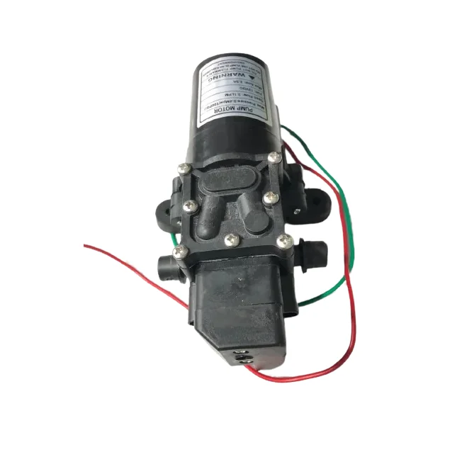 80W High Pressure Mini Diaphragm Water Pump 12v Self Priming 3.1 LPM 100 psi — Motors & Actuators — Detail / close-up