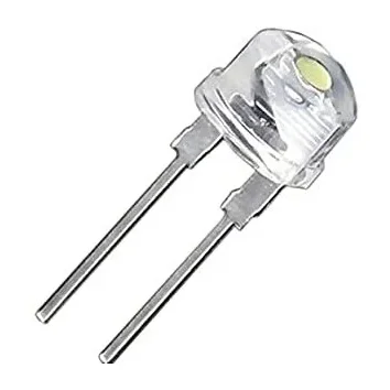 8mm  High Quality LED- Clear Lens-Cool White — Power & Components