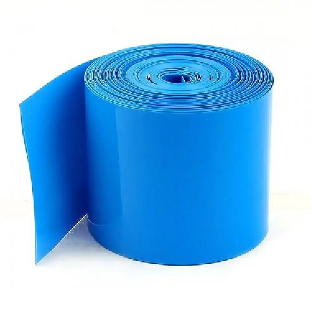 95mm PVC Heat Shrink Sleeve Blue for Lithium Cell Pack (1 Meter) — Power & Components