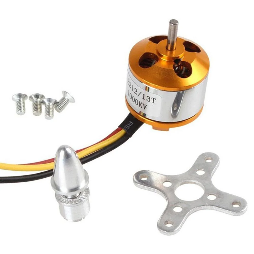 A2212 1000 KV BLDC Brushless DC Motor for Drone (Without Connector) — Motors & Actuators — Back view