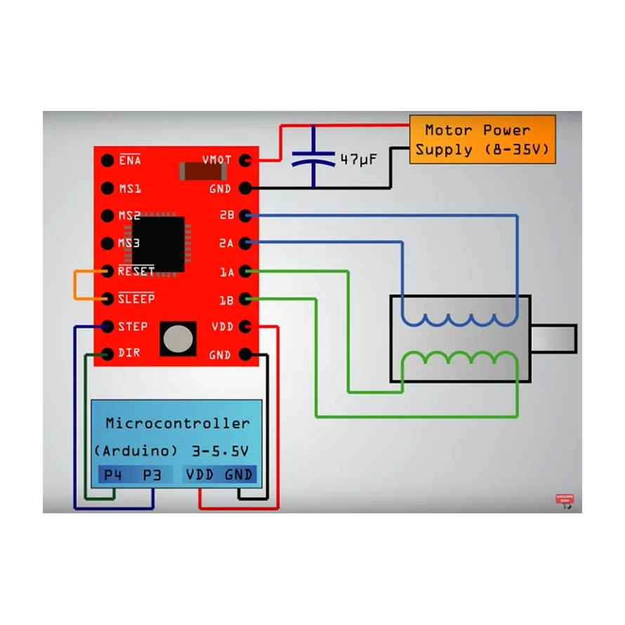 A4988 driver Stepper Motor Driver- Good Quality — Motors & Actuators — Back view