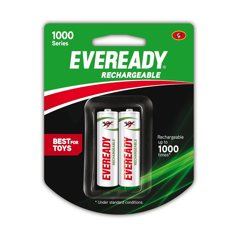 AA NiMH Rechargeable 2700 mAh (4 pc) — Back view