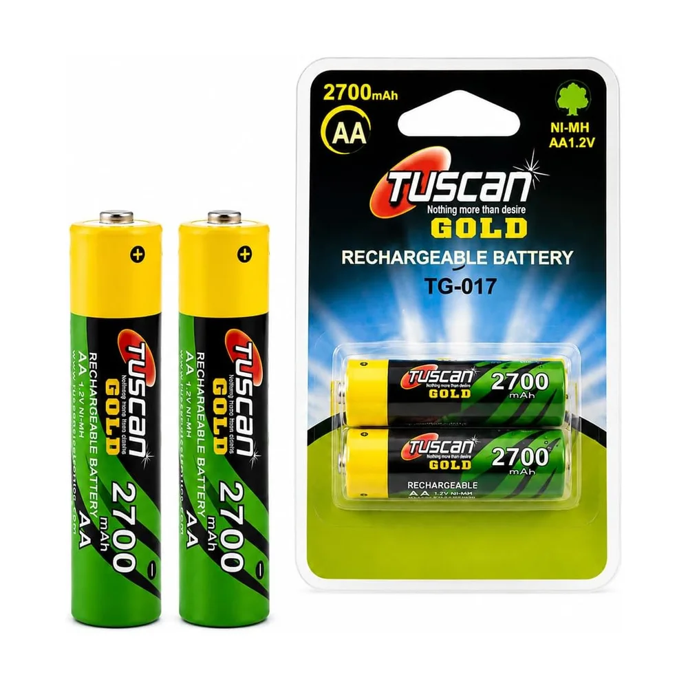 AA NiMH Rechargeable 2700 mAh (4 pc) — Detail / close-up