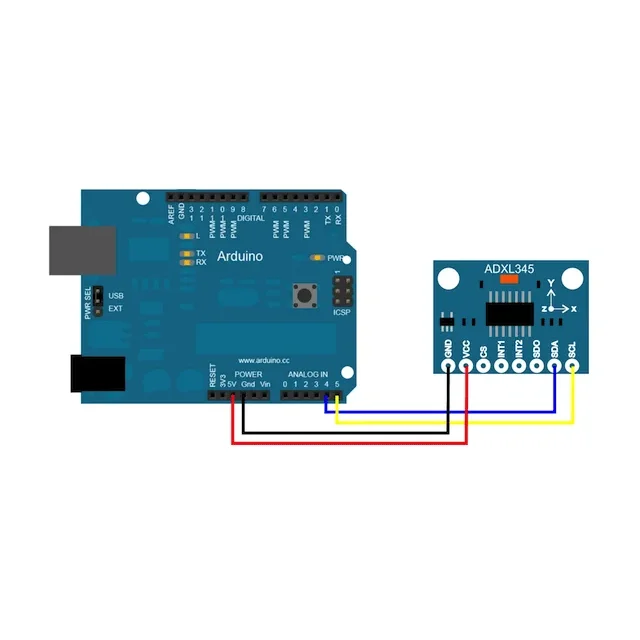 ADXL345 Tripple Axis Accelerometer Board — Sensors — Pinout diagram