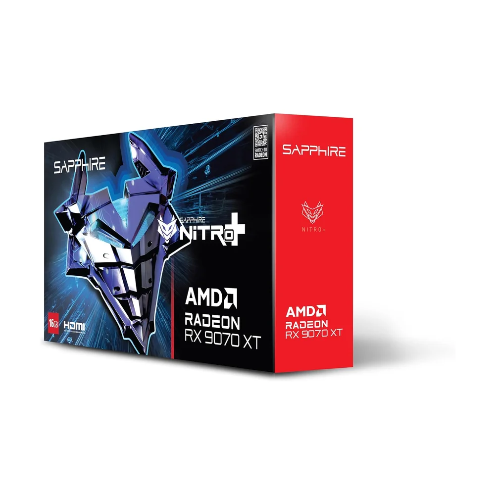AMD Radeon RX 9070 XT (16 GB) — Detail / close-up
