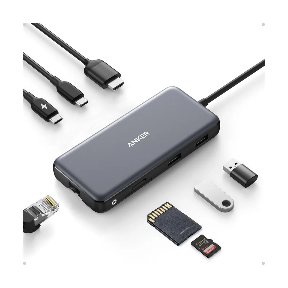 Anker 555 USB-C Hub 9-in-1 — Detail / close-up