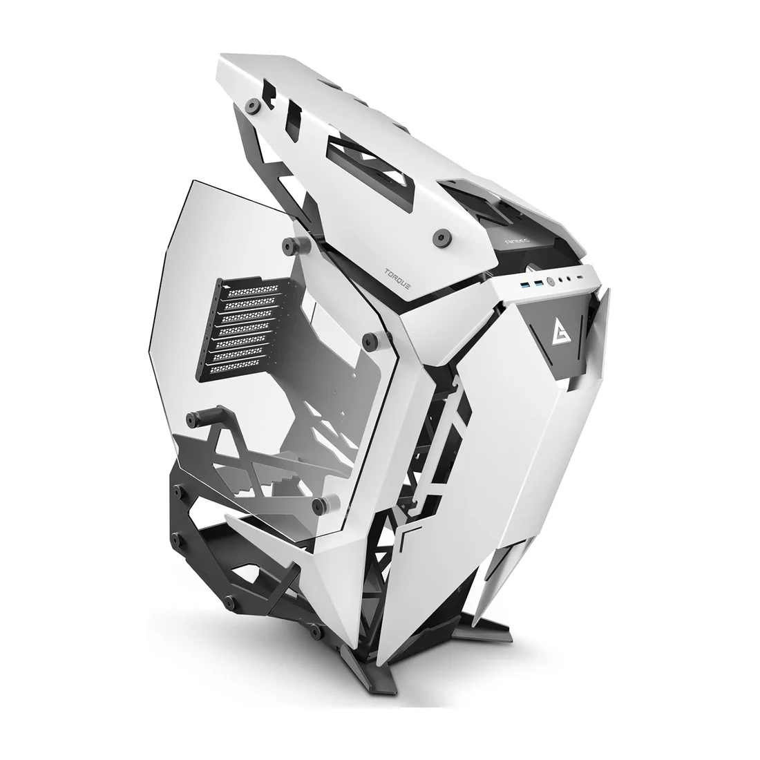 Antec Constellation C3 ARGB White ATX Mid Tower Case — Back view