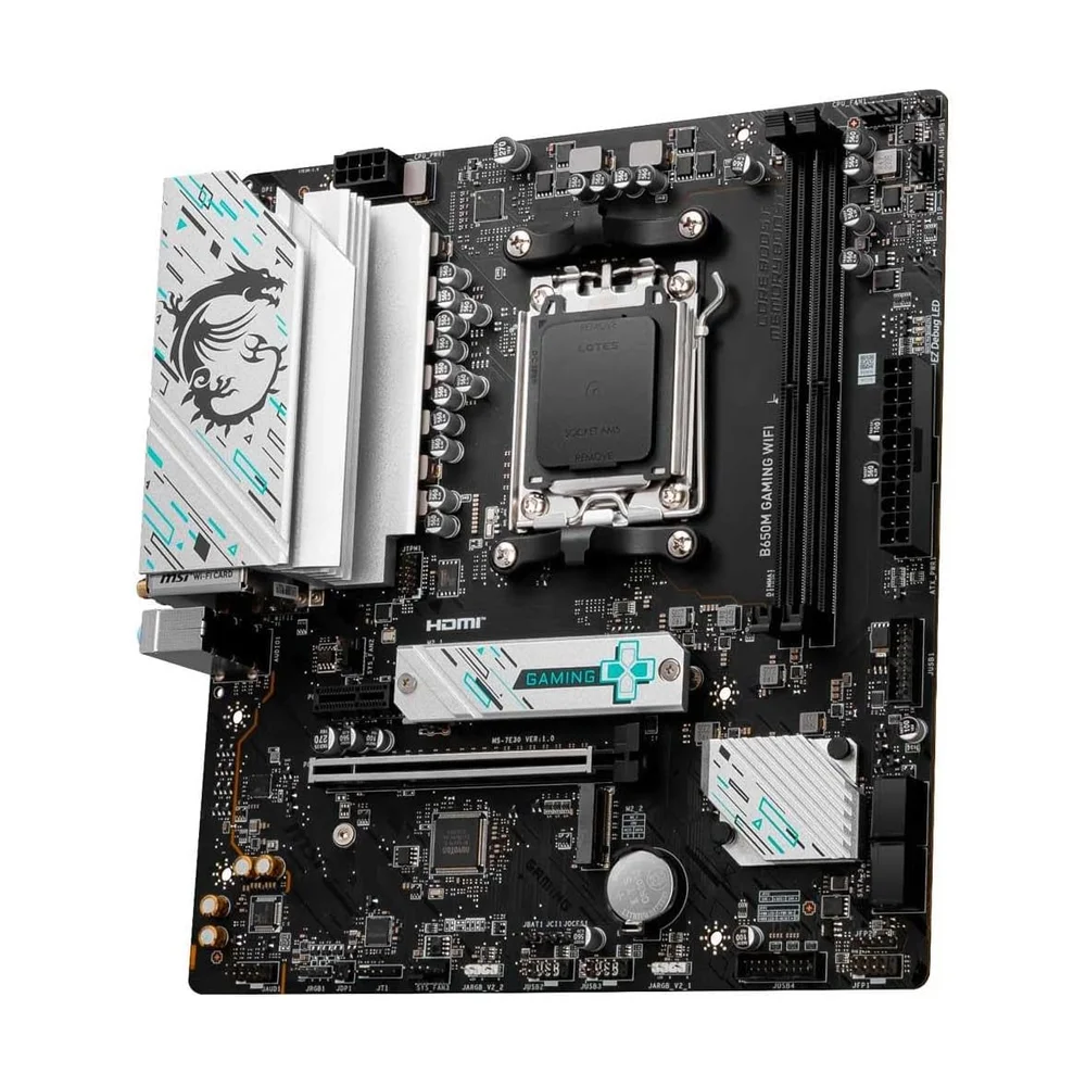ASRock B650M PG Riptide WiFi — Back view