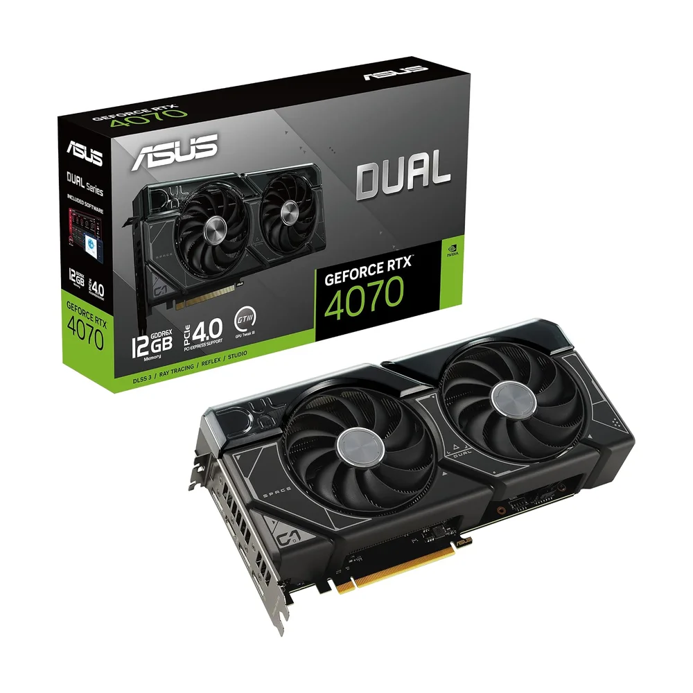 ASUS Prime RTX 4070 SUPER (12 GB) — Back view