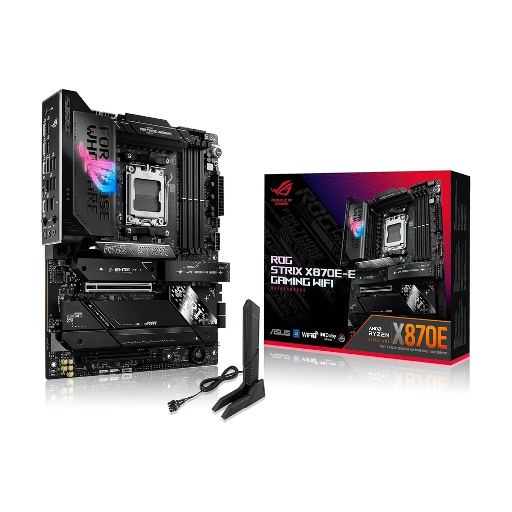 ASUS ROG Strix X670E-E Gaming WiFi — Detail / close-up