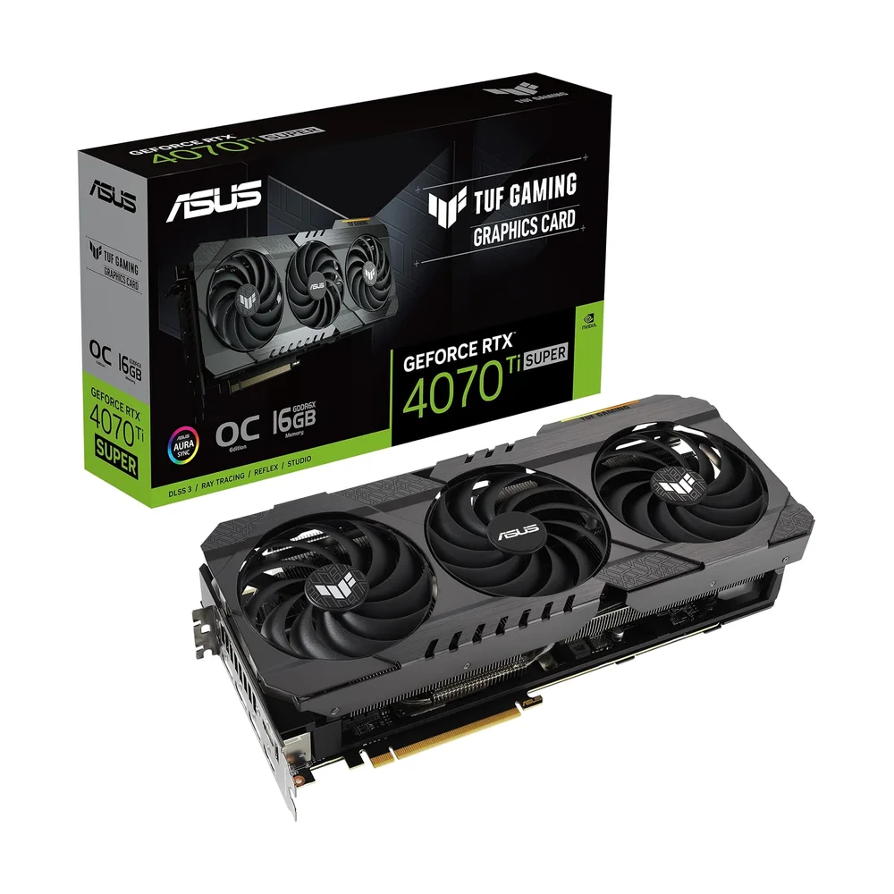 ASUS TUF Gaming RTX 4070 Ti SUPER (16 GB) — Detail / close-up
