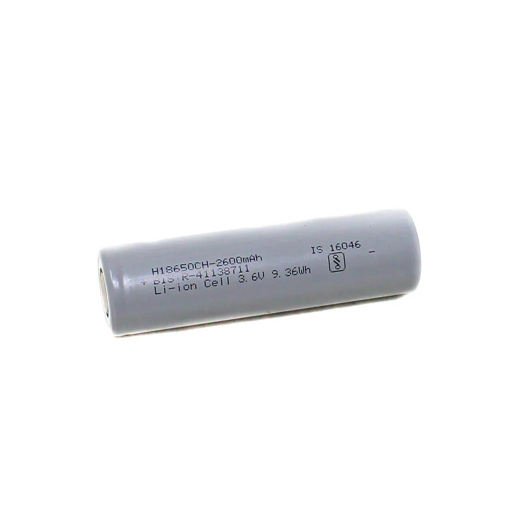 BAK NMC 18650 2600mAh (3c) Lithium-Ion 3.6V Battery A+ Grade — Power & Components — Pinout diagram
