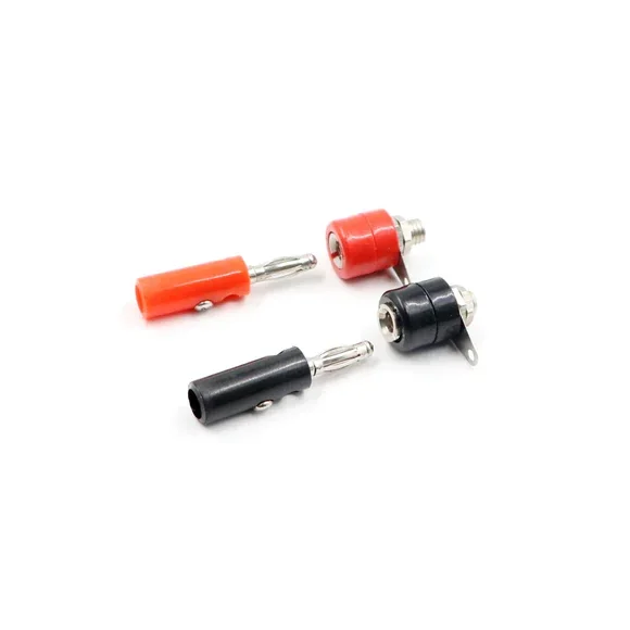 Banana Jack Plug Connector and Socket 4mm Male and Female (2 Pair) — Connectors & Wires