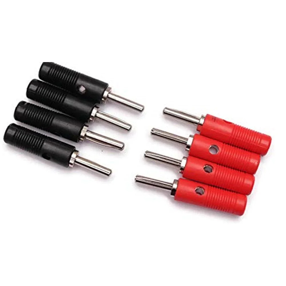 Banana Plugs Terminal Connectors Male Red and Black Pair 4mm Good Quality — Connectors & Wires — Back view