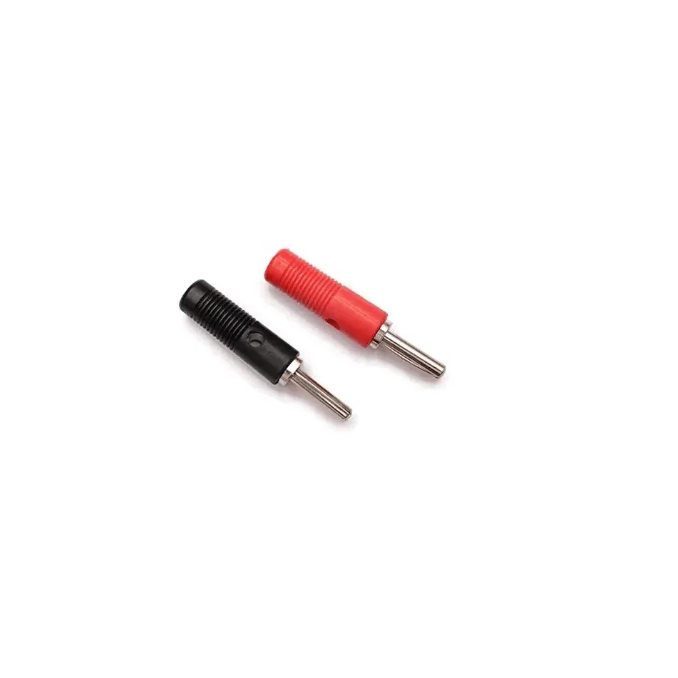 Banana Plugs Terminal Connectors Male Red and Black Pair 4mm Good Quality — Connectors & Wires