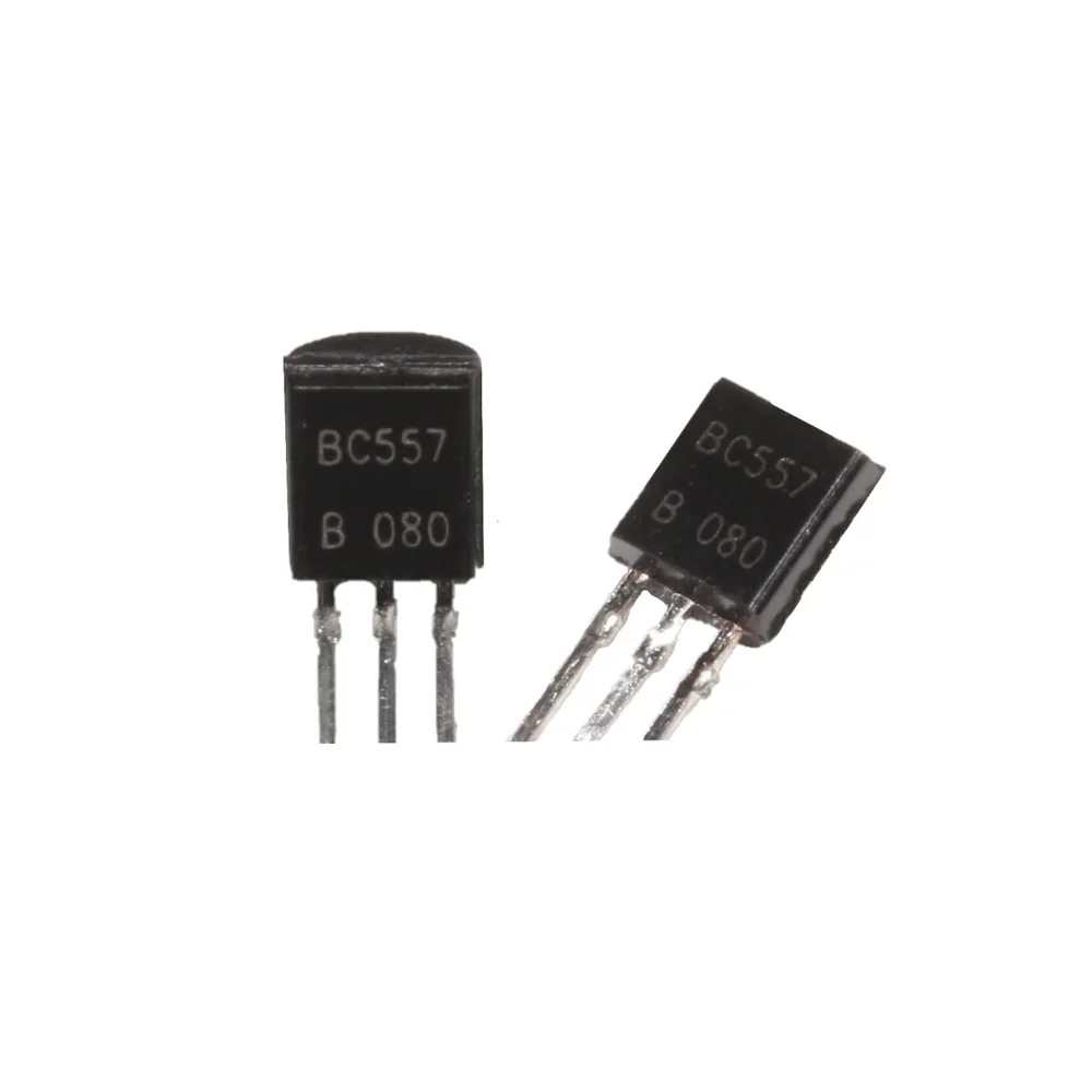 BC557 PNP General Purpose Transistor – TO-92-3 Package — Power & Components — Back view