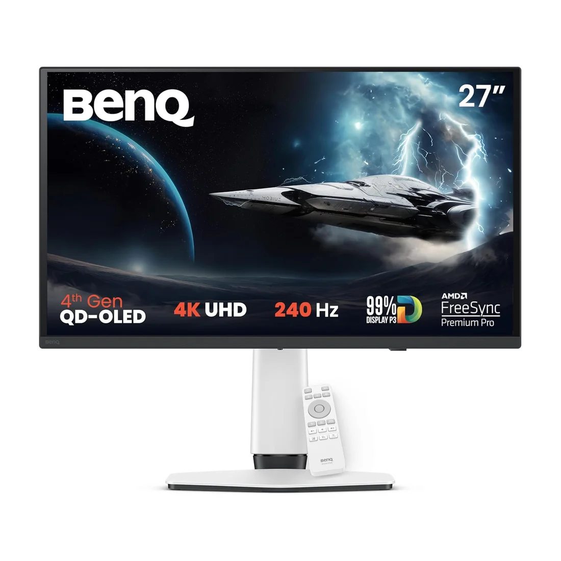BenQ MOBIUZ EX271 27-Inch QHD 180Hz Fast IPS Gaming Monitor — Back view