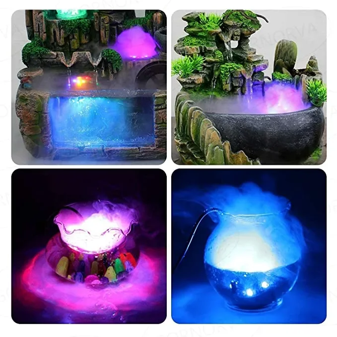Black Plastic DC24V 20MM 12LED Air Humidifier Mist Maker Nebulizer — Sensors — Back view