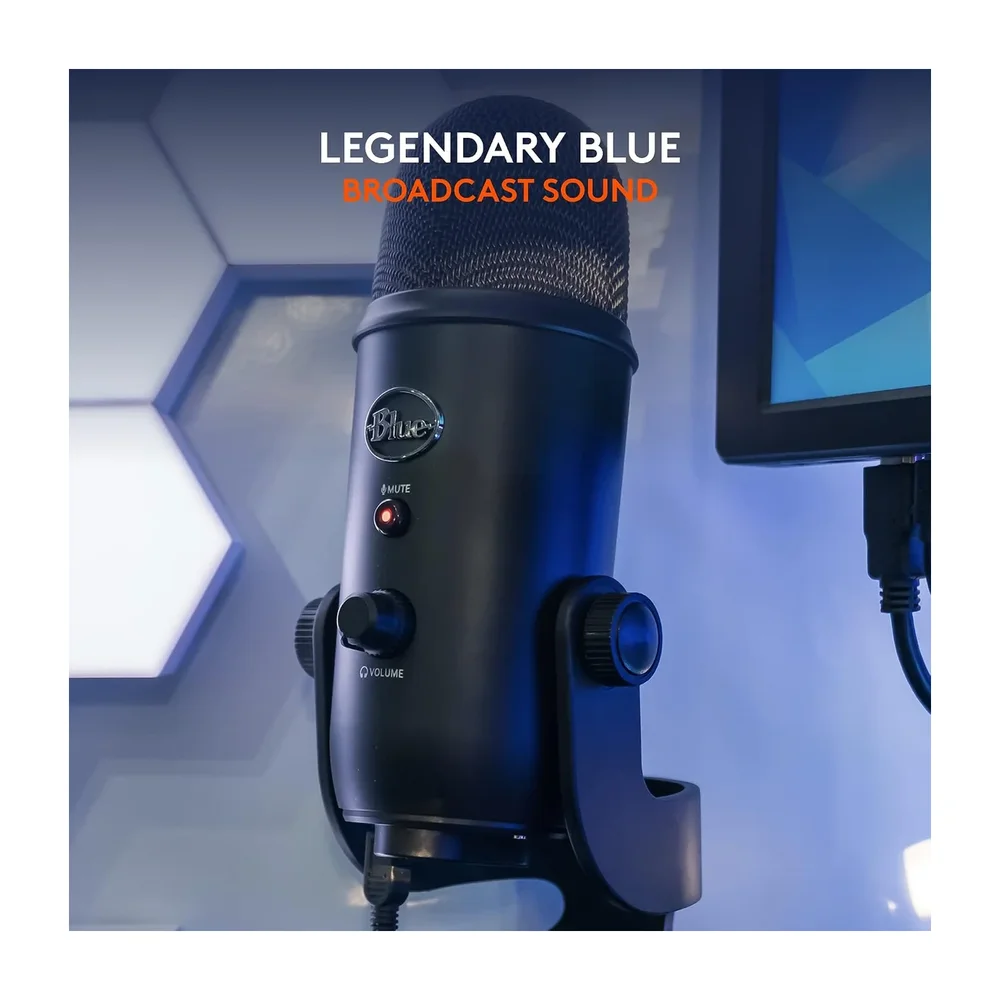 Logitech G Yeti USB Mic — Back view