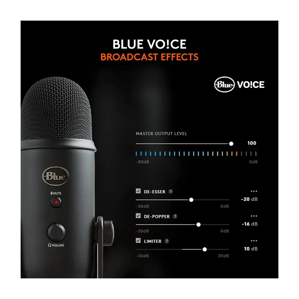 Logitech G Yeti USB Mic — Detail / close-up