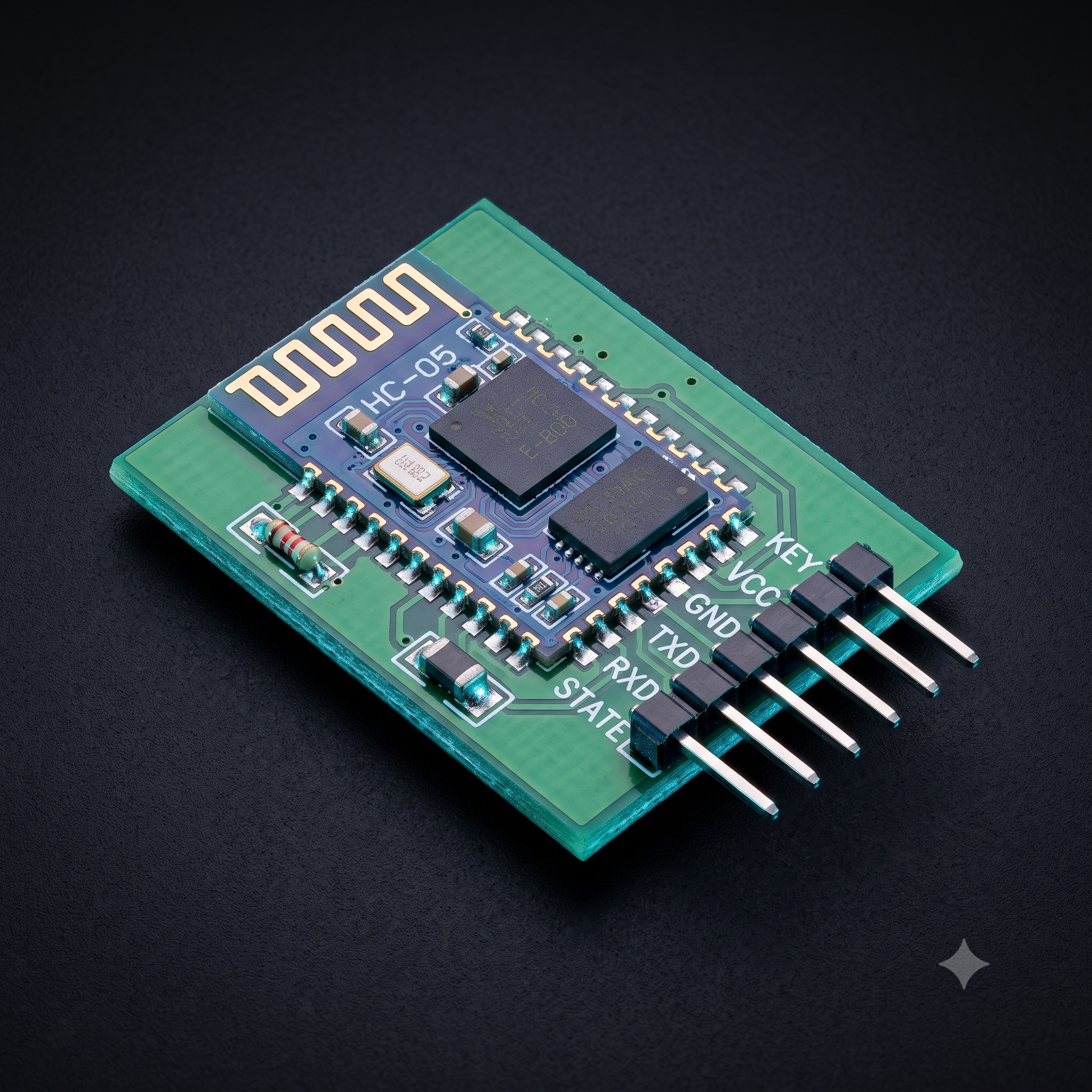 HC-05 6pin Bluetooth Module with Button — Display & Communication