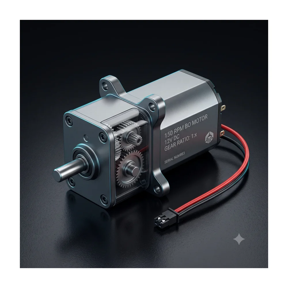 150 RPM BO Motor — Back view