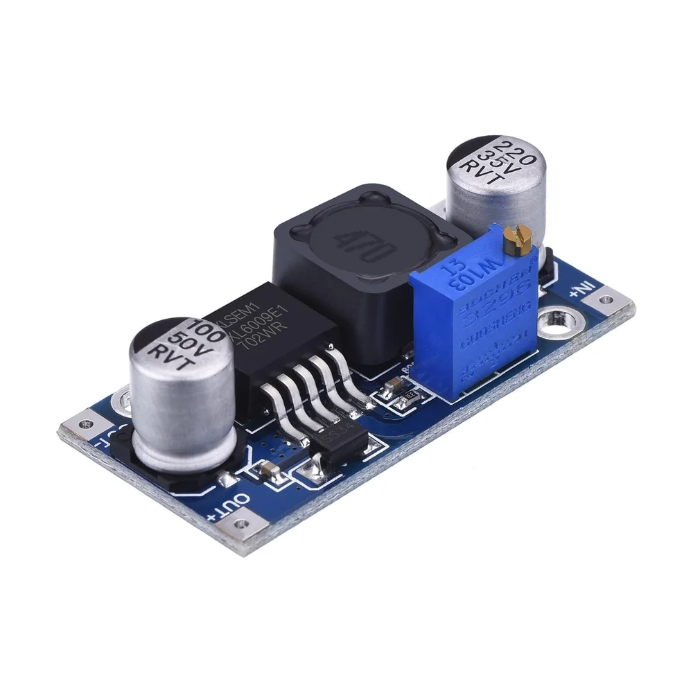 XL6009 4A Boost Converter Module — Back view