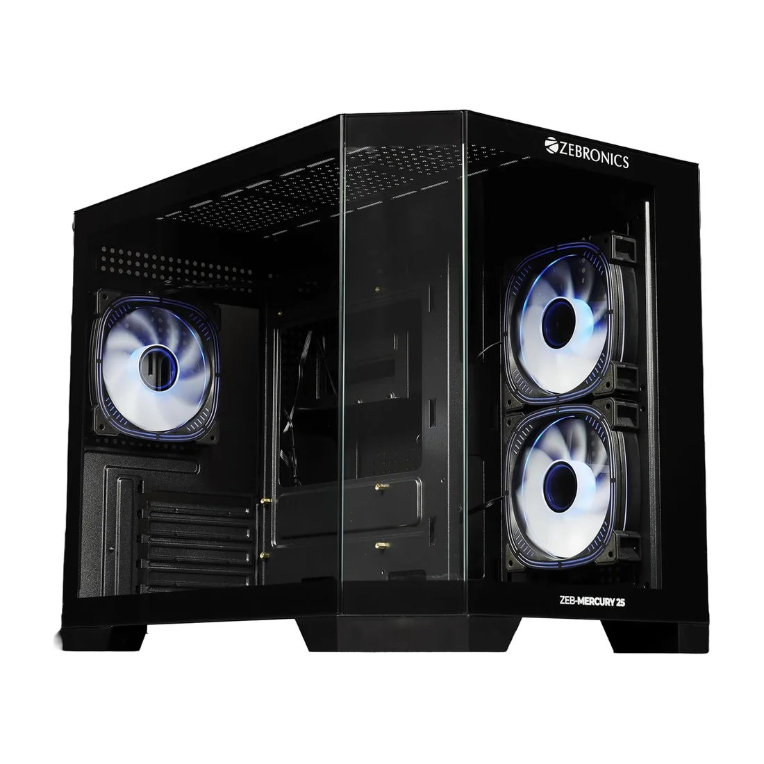 Coco Sports Rampage Panoramic Tempered Glass Gaming PC Case — Back view
