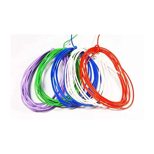 Combo of 6 Color Multi Strand Flexible Hookup Wire 7/42  PVC Insulated Electric Wire 1 Meter Each — Sensors — Back view