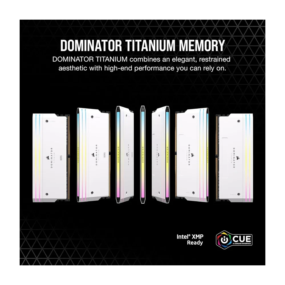 Corsair Dominator Platinum 64 GB (2×32) DDR5 6400 — Back view