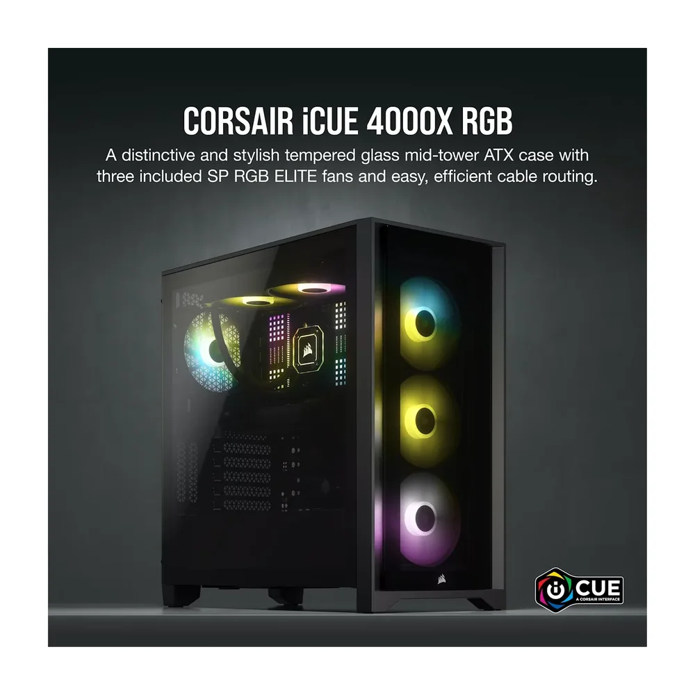 Corsair iCUE 4000X RGB — Back view