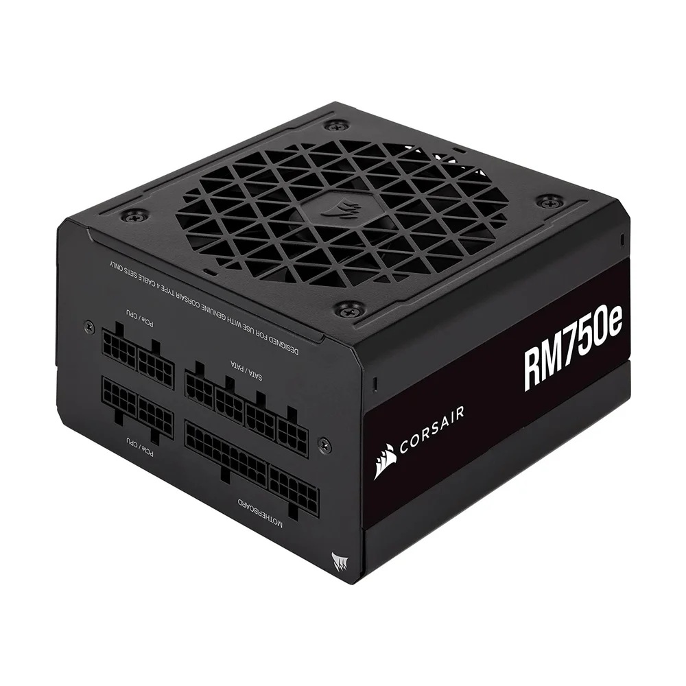 Corsair RM750e 750W 80+ Gold (ATX 3.0) — Back view