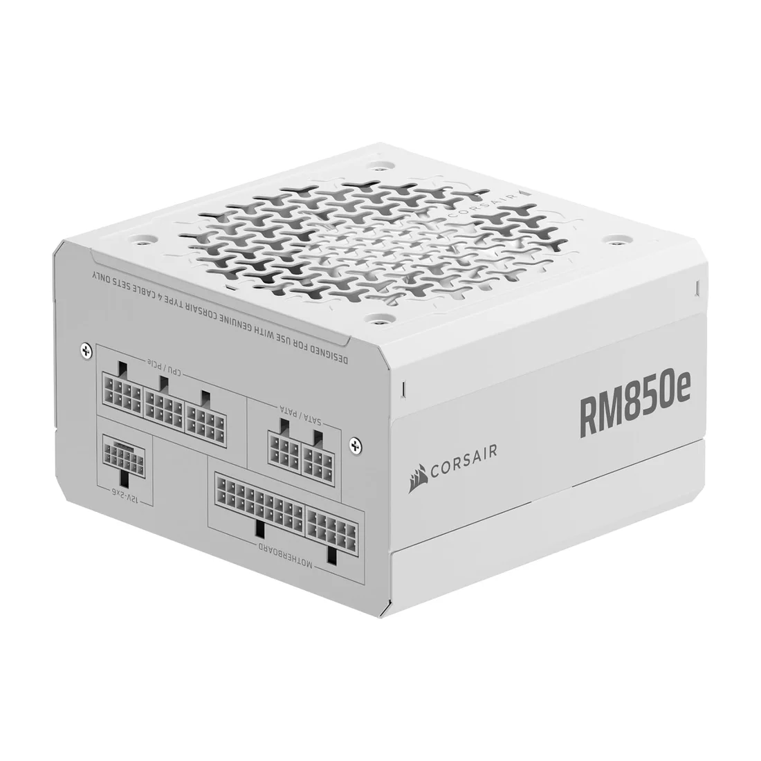 Corsair RM850e ATX 3.1 Gold Fully Modular Power Supply (850W) — Detail / close-up