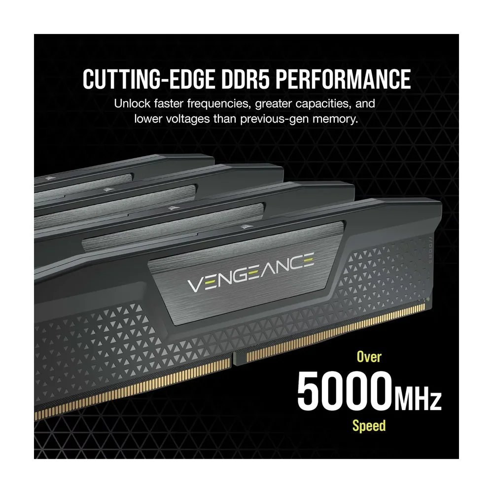 Corsair Vengeance 32 GB (2×16) DDR5 5600 — Detail / close-up