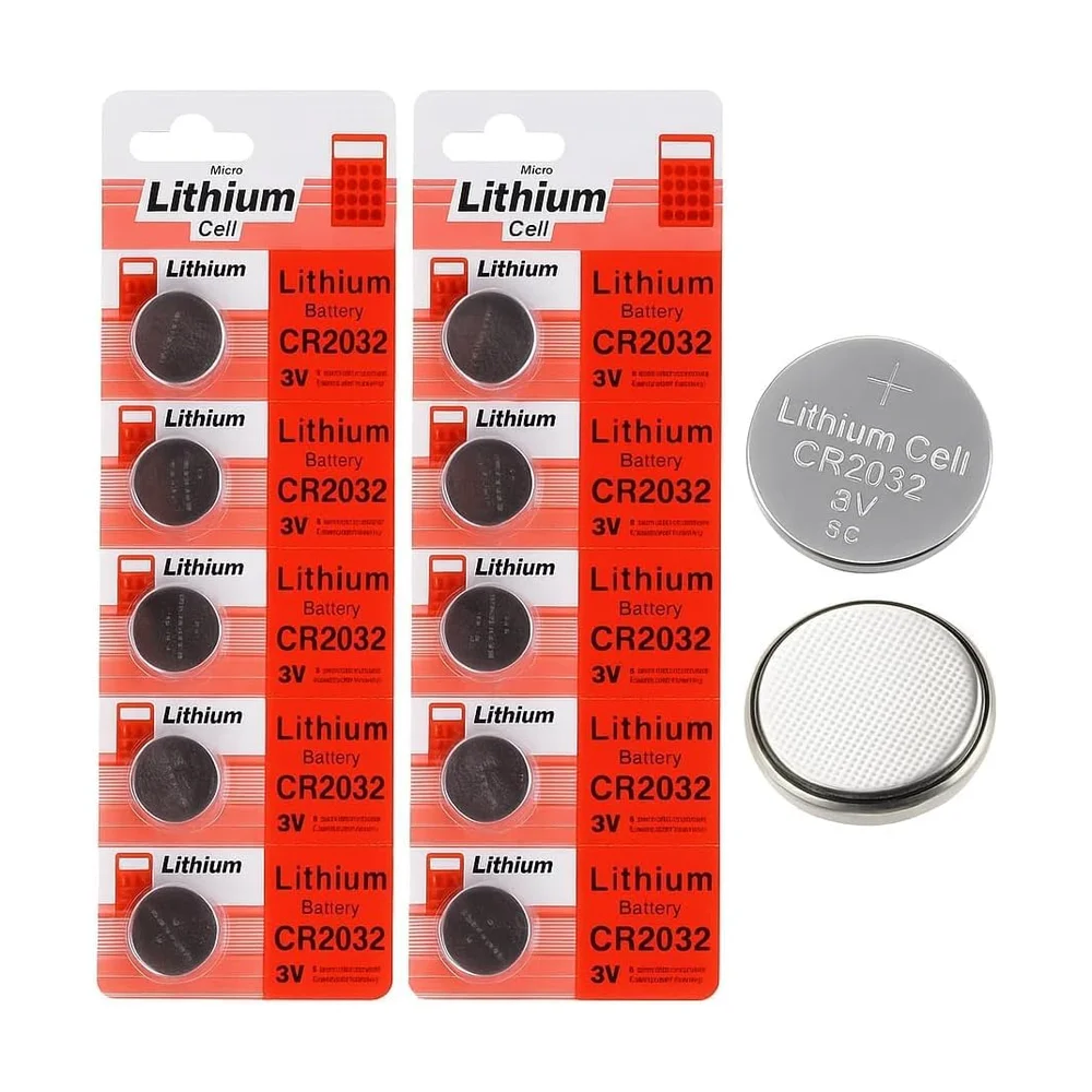 CR2032 Lithium Coin Cell (10 pc) — Power & Components