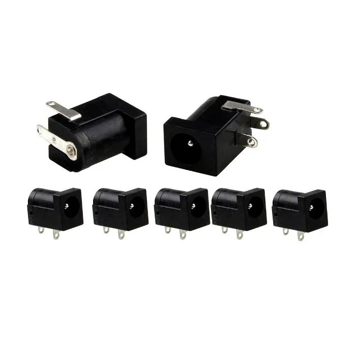 DC-005 5.5×2.1mm Female DC Power Jack Supply Socket -5Pcs. — Connectors & Wires — Back view