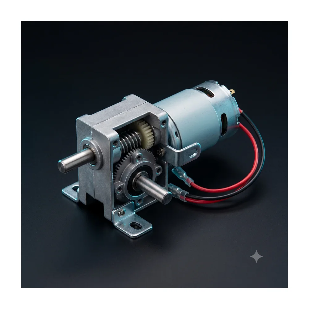 DC Motor 12V 150 RPM — Back view