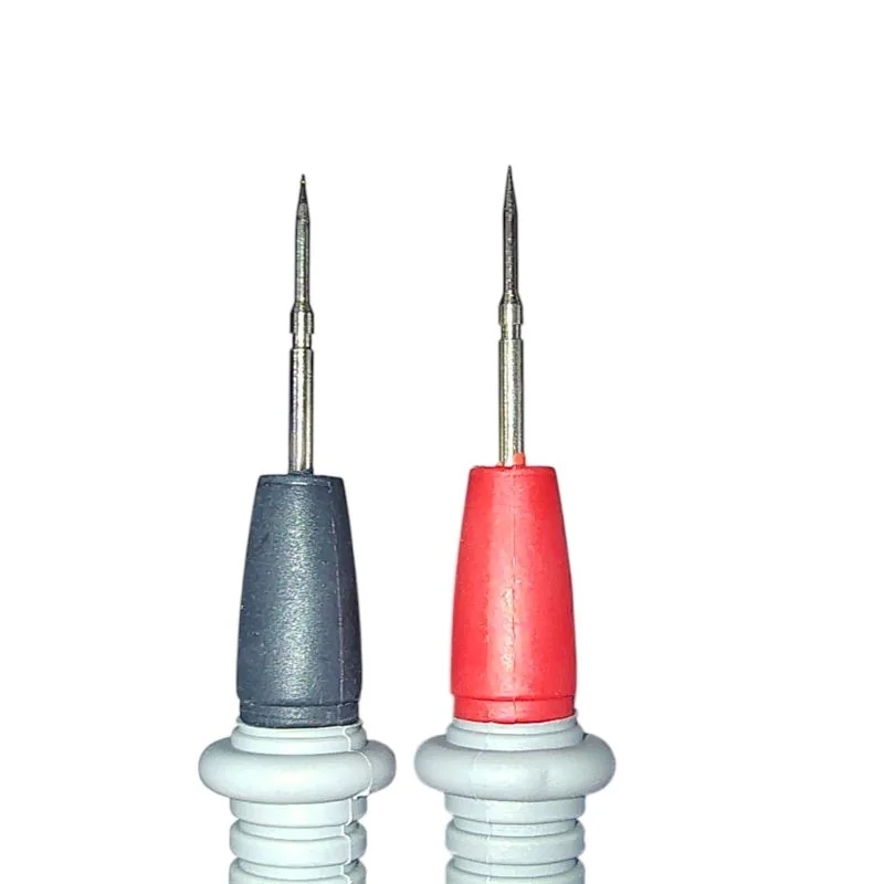 Digital Multimeter Test Leads with Ultra Sharp Needle Probe & Banana Plug CAT III 1000V 10A for SMD — Sensors — Back view