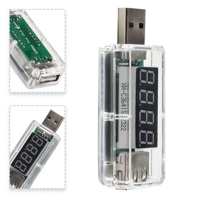 Digital USB Mobile Power Charging Current Voltage Tester Meter — Power & Components — Detail / close-up