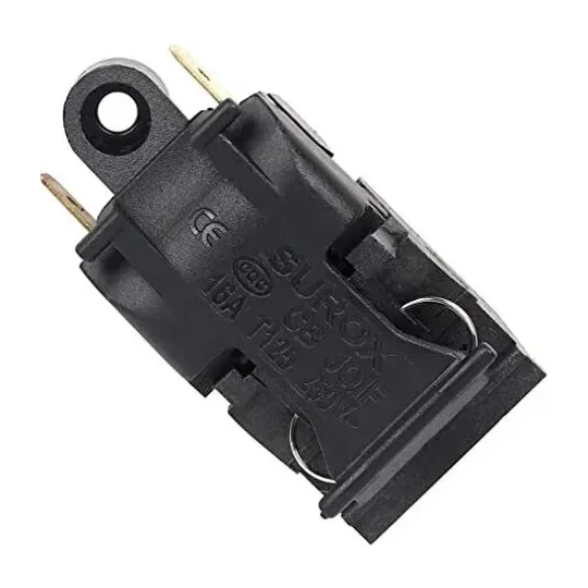 Electric Kettle Thermostat Switch T125 16A 250V Automatic Thermal Cut-Off Switch Black — Power & Components