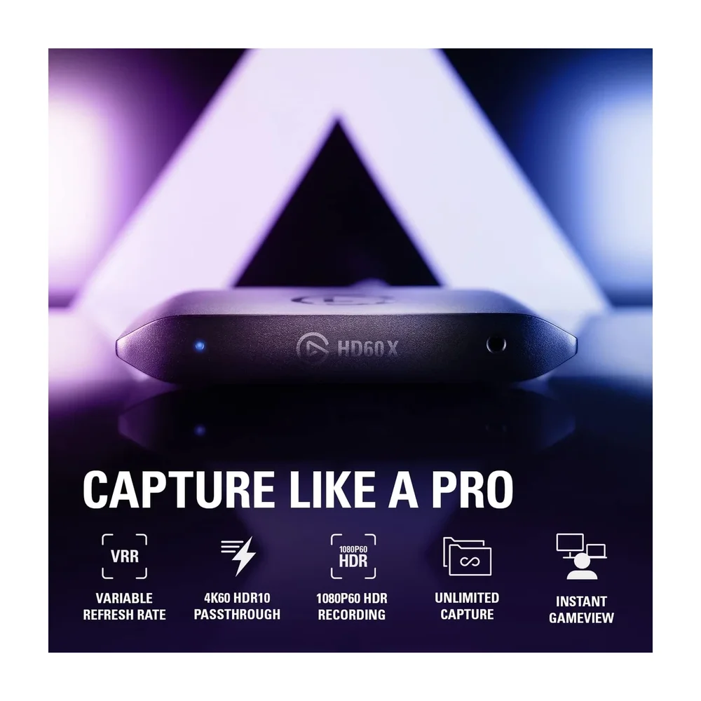 Elgato HD60 X — Back view