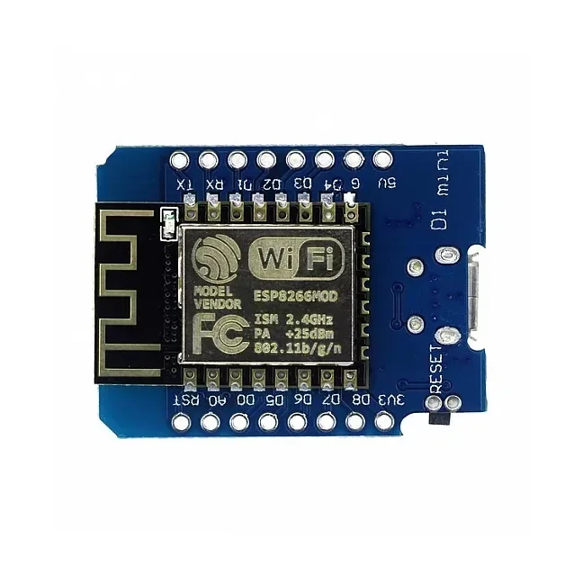 ESP8266 D1 Mini V2 NodeMcu Lua WIFI IOT Development Board — Microcontrollers — Back view