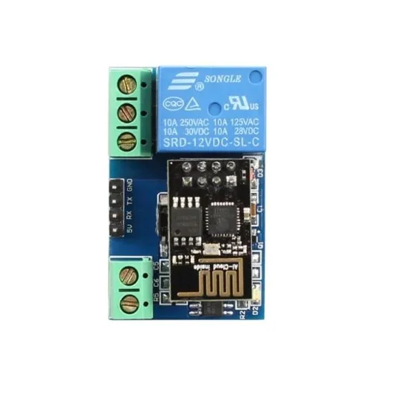 ESP8266 WiFi 5V 1 Channel Relay Module Good Quality — Power & Components — Back view