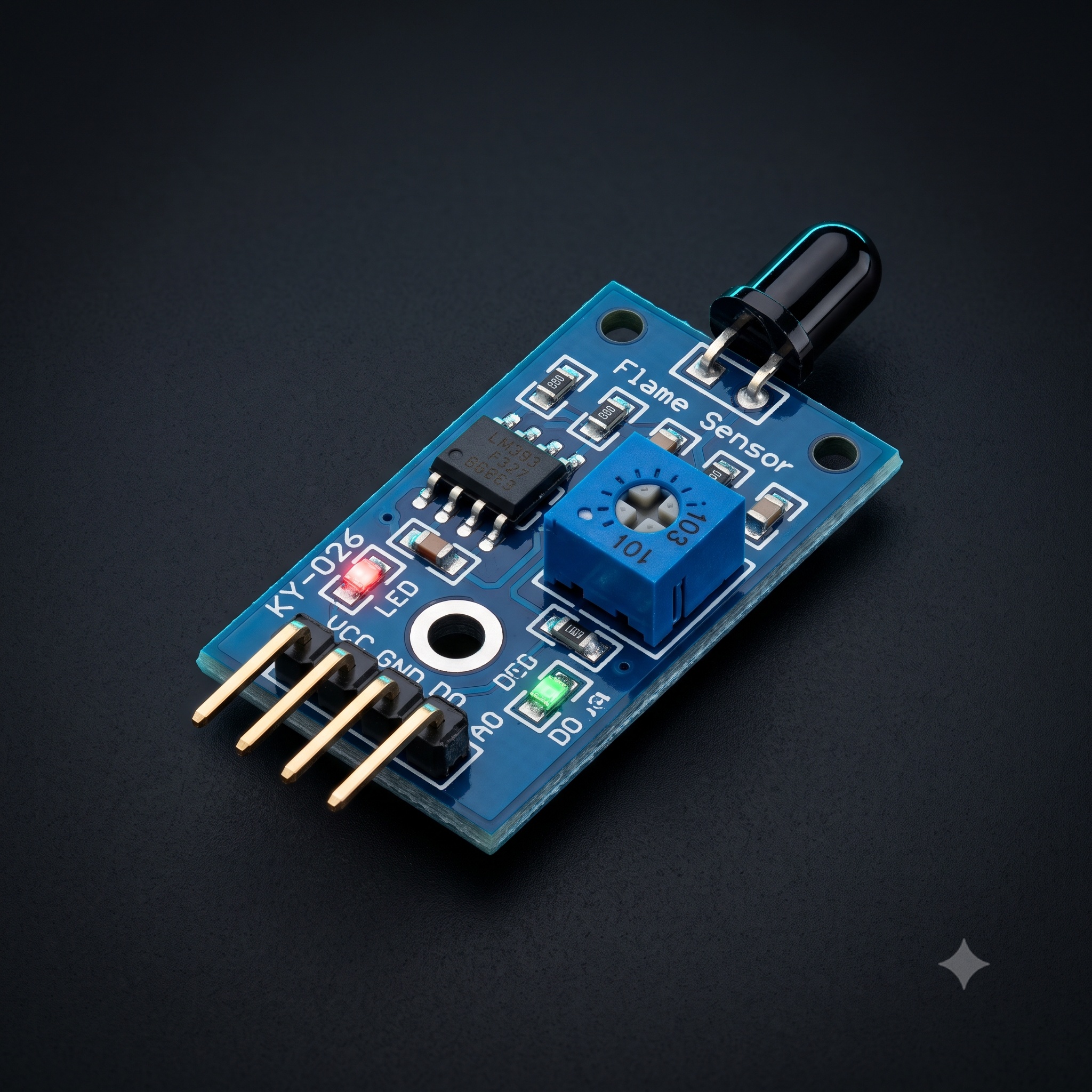 Flame Sensor infrared Receiver Ignition source detection module — Sensors