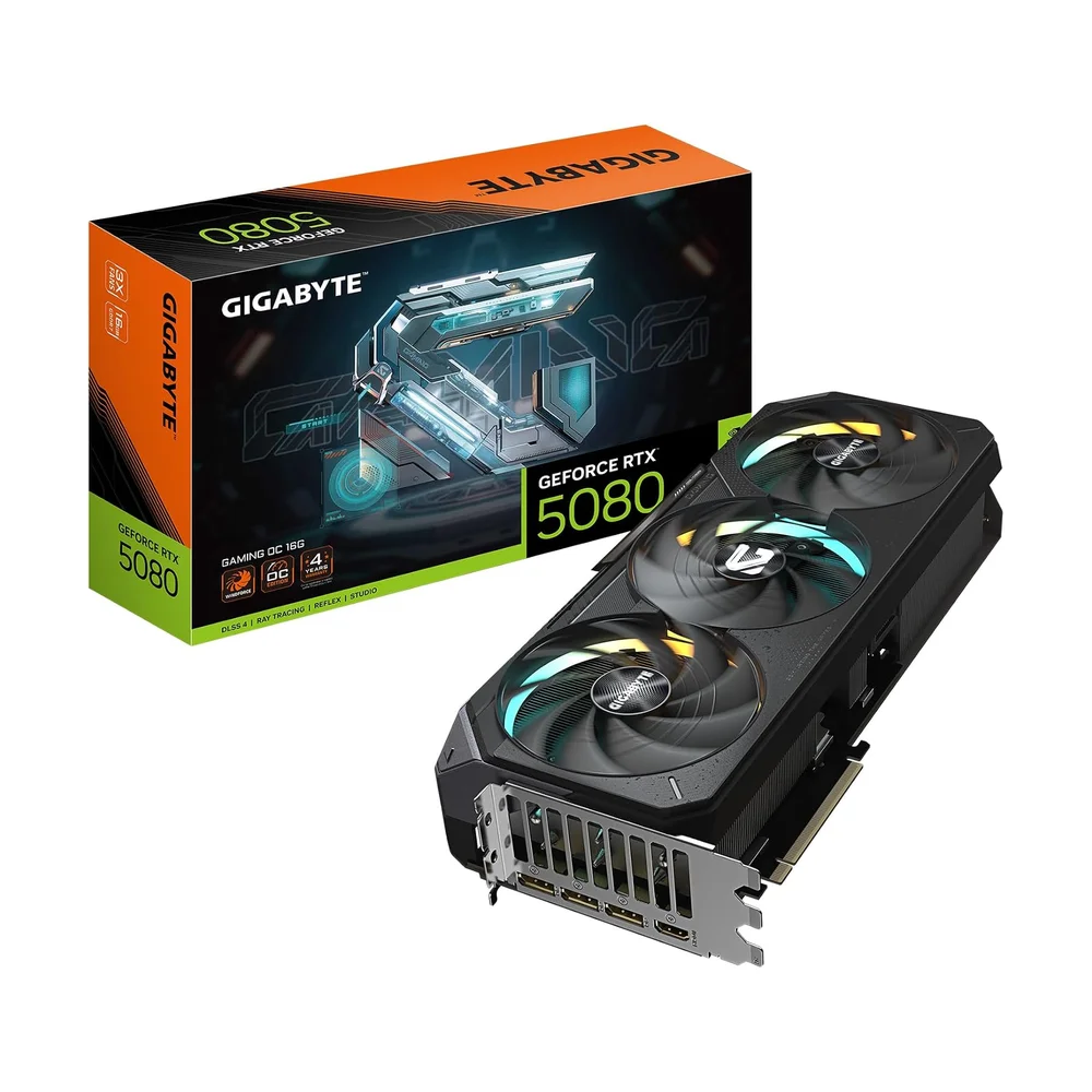 Gigabyte AORUS Master RTX 5080 (16 GB) — Back view