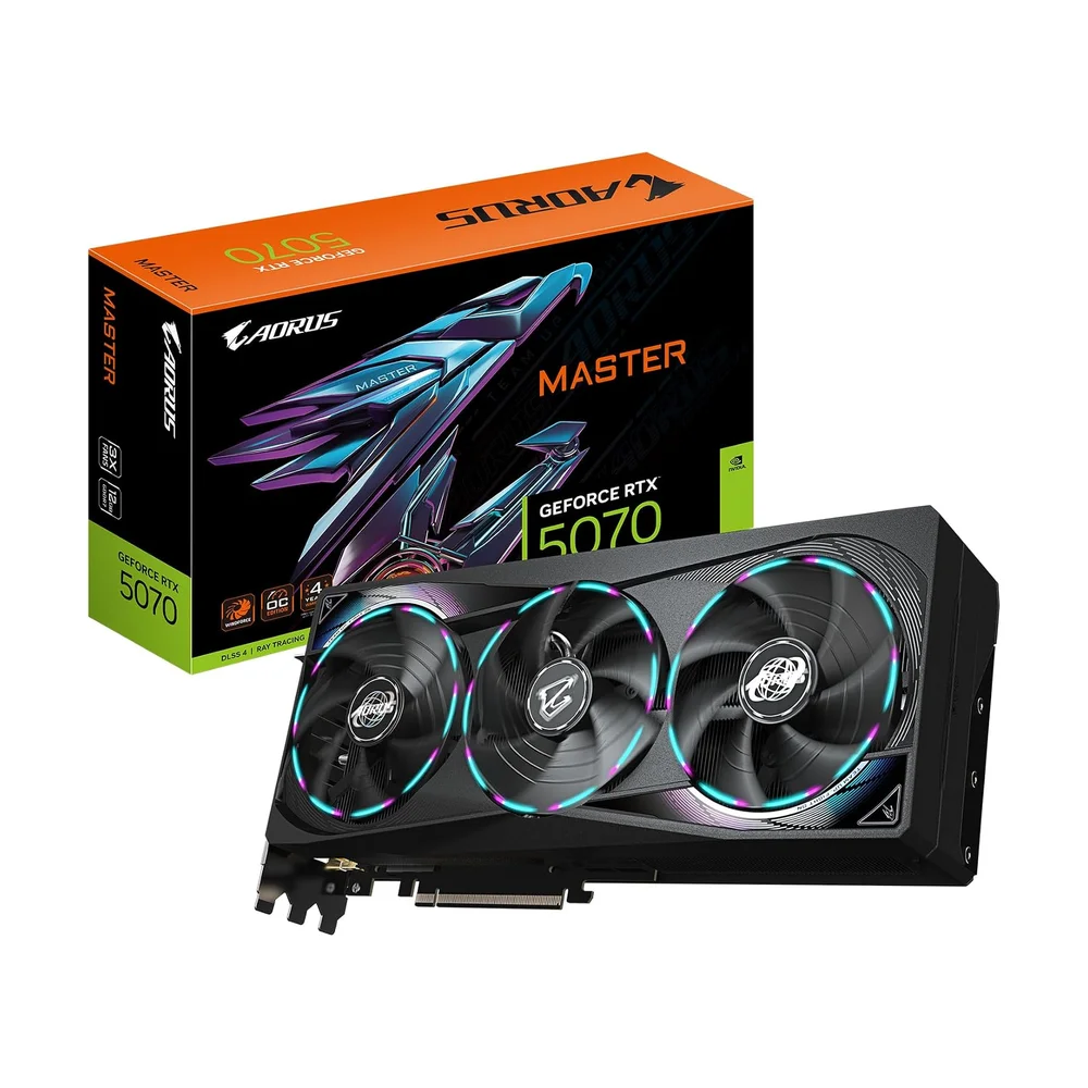 Gigabyte AORUS Master RTX 5080 (16 GB) — Detail / close-up
